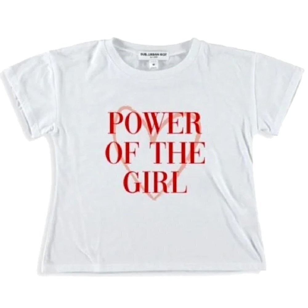 ❤️ 🆕 SUB_URBAN RIOT Girl's "Power Of The Girl" Crop T-Shirt Size L